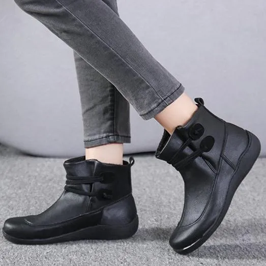 Women fashion elastic strap slip on short ankle boots